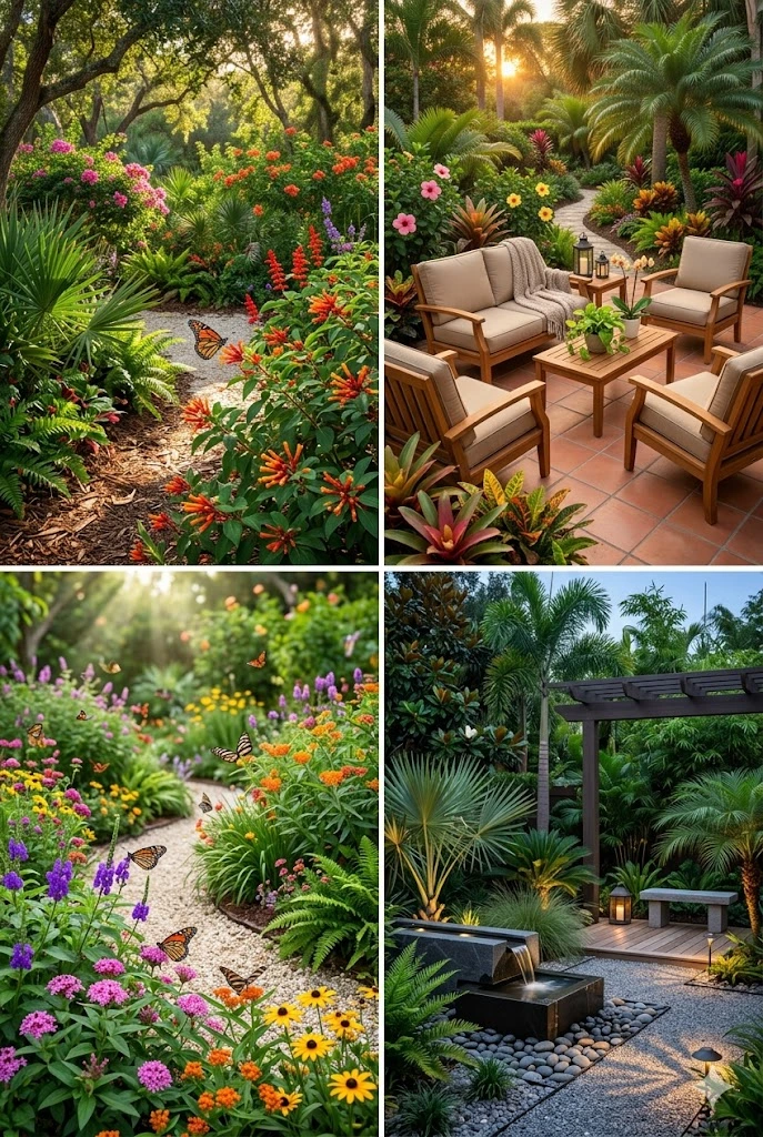 6. Colorful Flower Beds