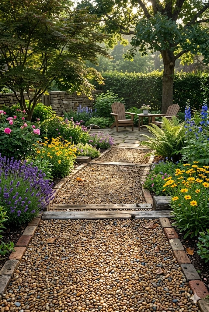 7. Decorative Gravel Paths
