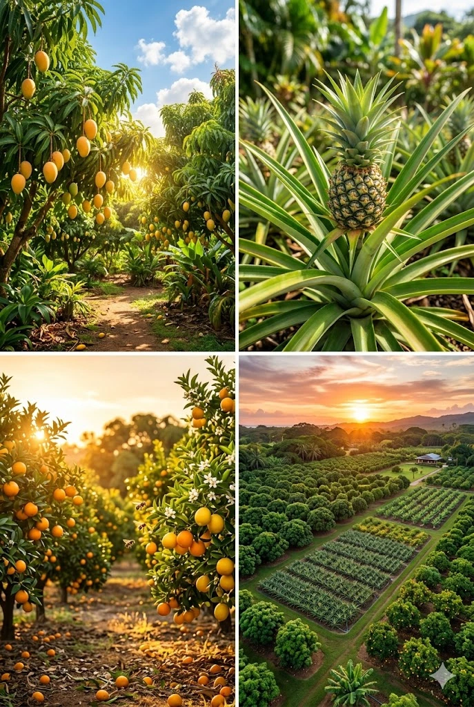 8. Tropical Fruit Garden