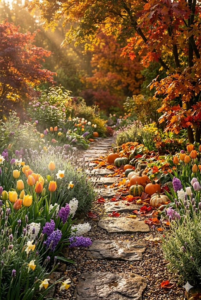 8. Seasonal Ideas for Stepping Stone Pathways