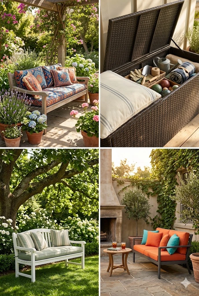 4. Cushioned Benches for Comfort