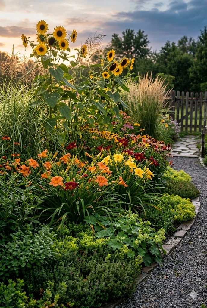 4. Layered Landscaping