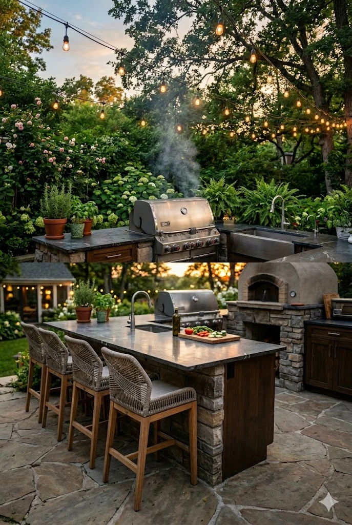 2. Built-In Outdoor Kitchens