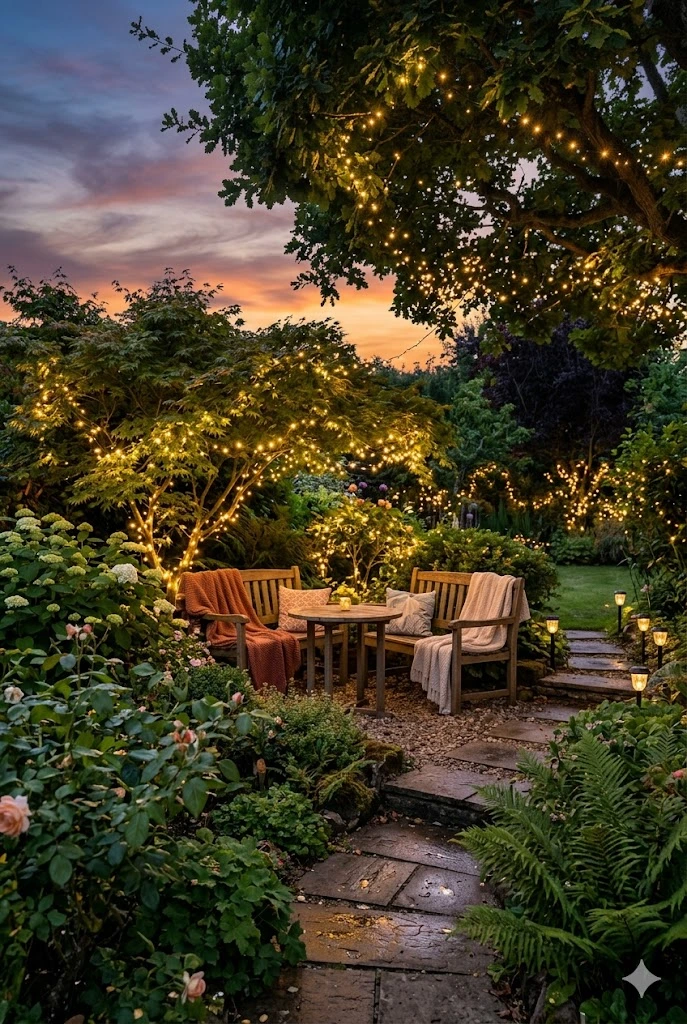24. Solar-Powered Fairy Lights