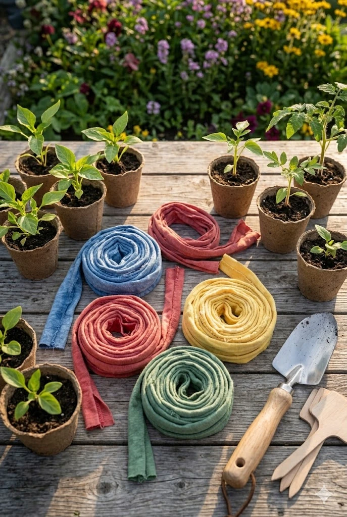5. Old T-Shirts: Upcycled Garden Gear