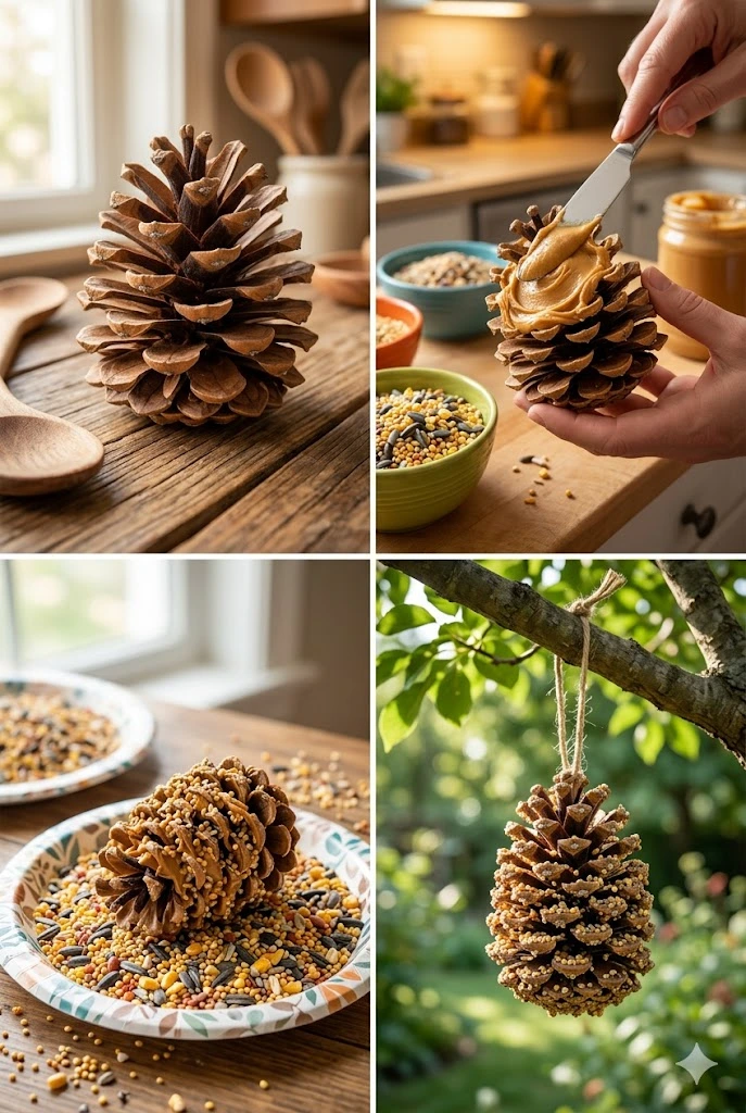 Step-by-Step Guide to Making Pine Cone Bird Feeders