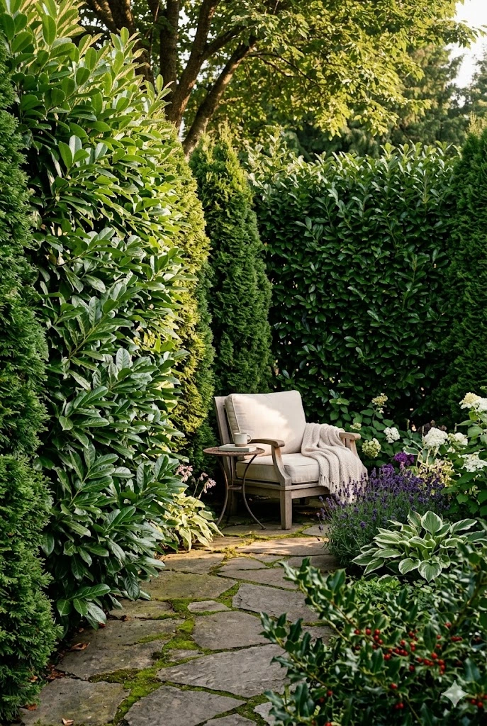 1. Plant Tall Shrubs and Hedges