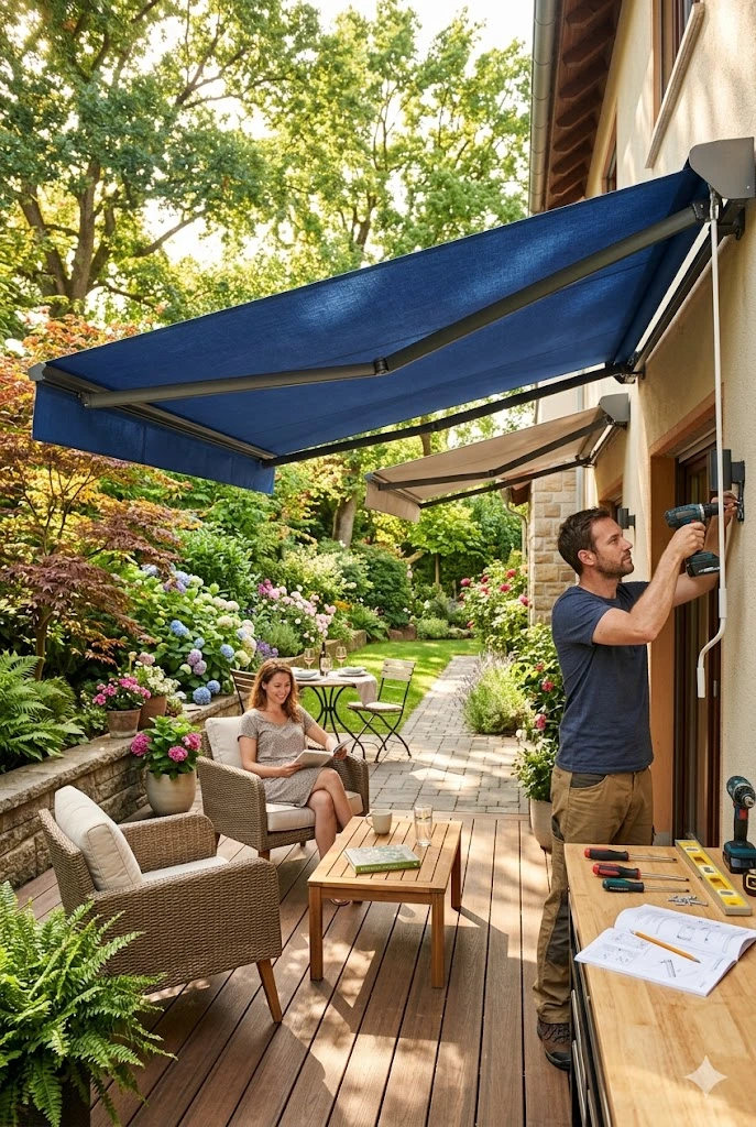12. Install a Privacy Awning
