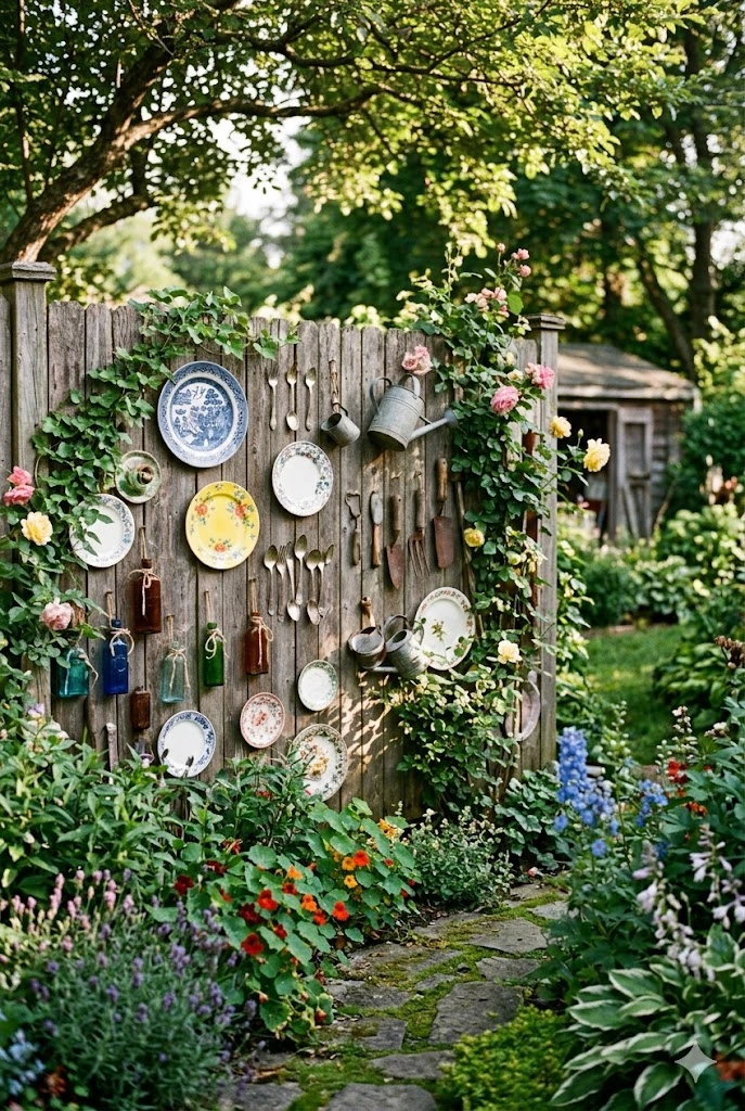17. Creative Fence Art