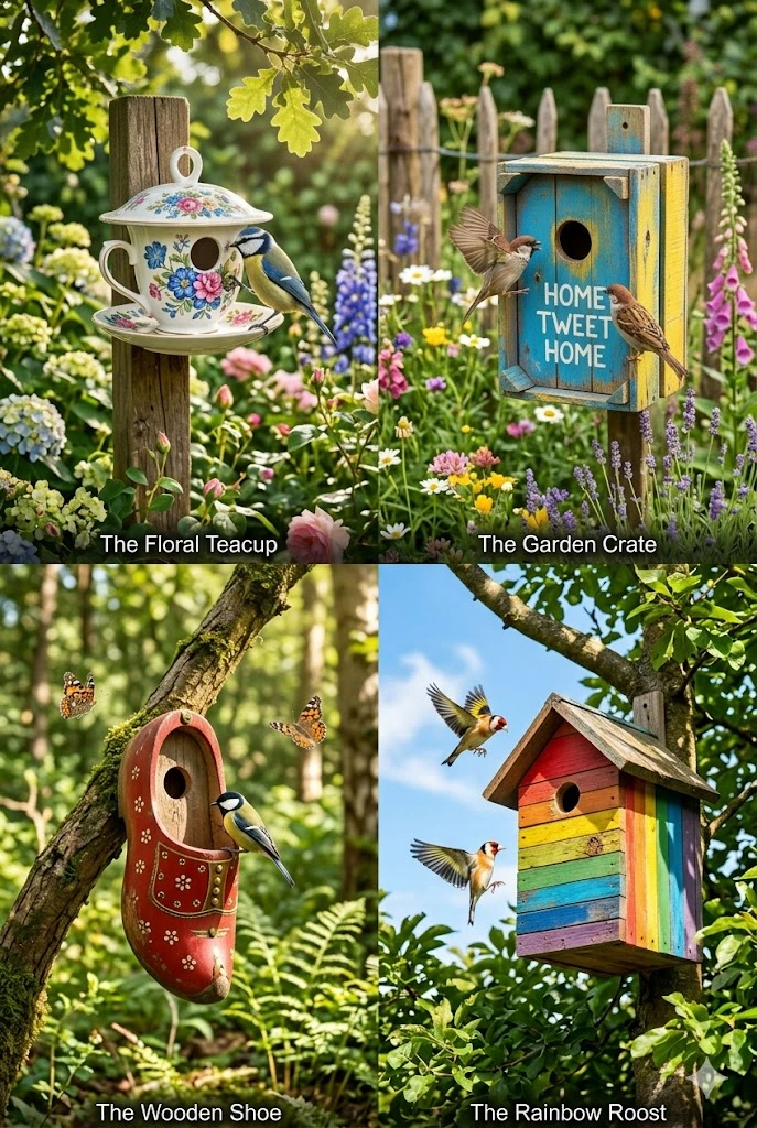 19. Repurposed Birdhouse