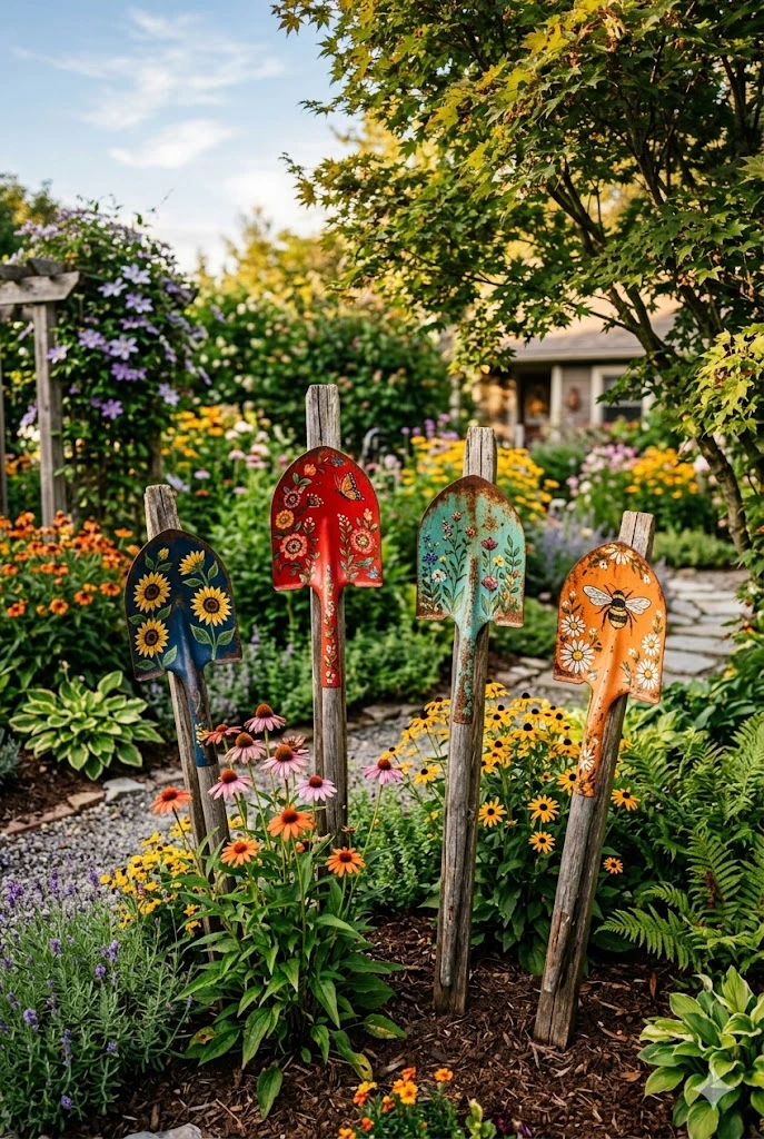 22. Old Shovel Garden Art