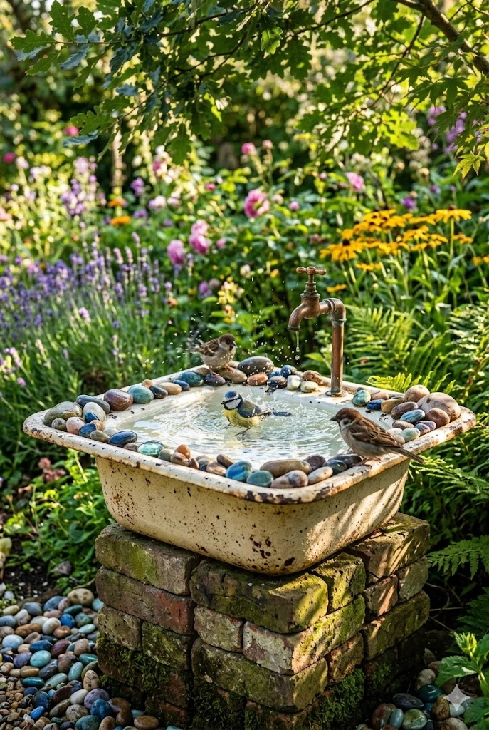 23. Birdbath from Old Sink