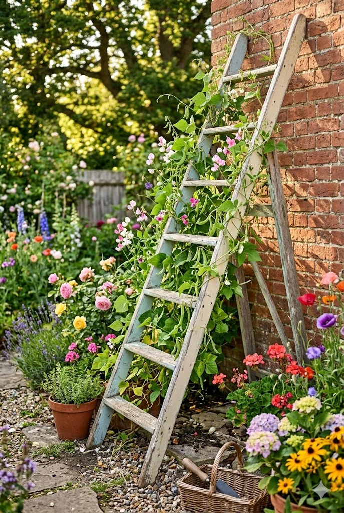 7. Old Ladder Trellis