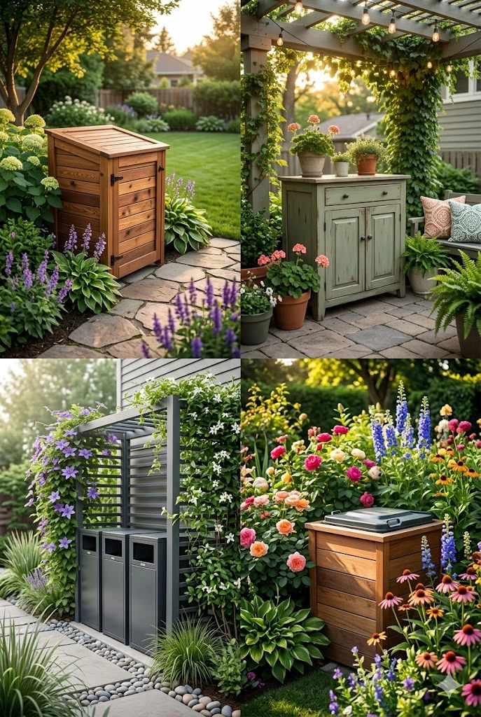 5. Stylish Outdoor Bins