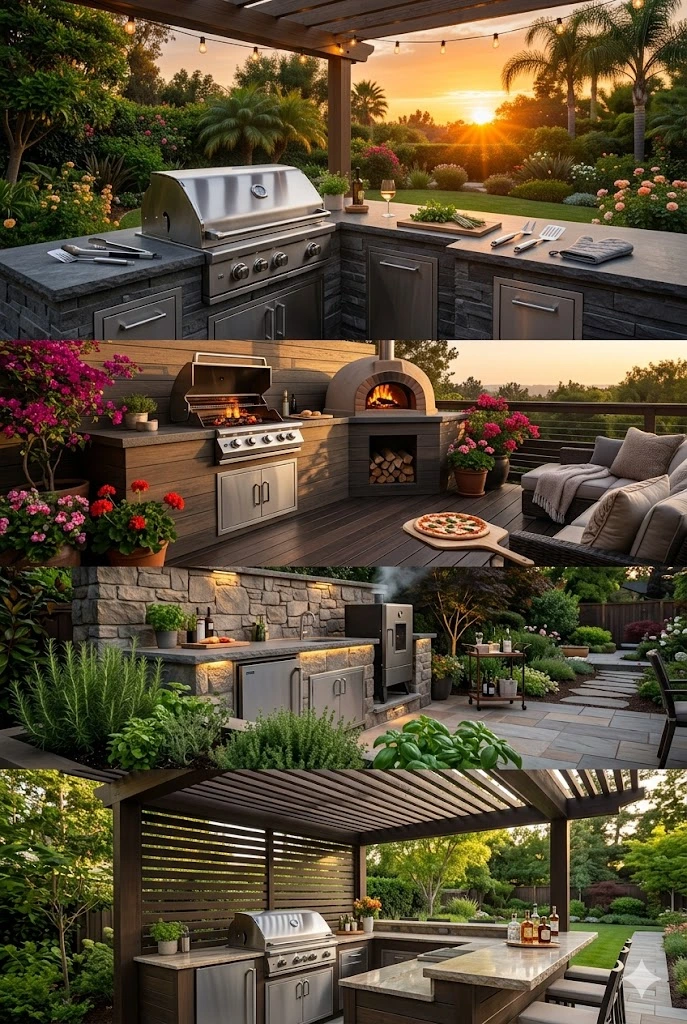 2. Built-in Grills and Appliances