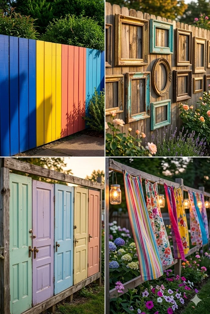 Pinterest-Style Ideas for Fence Art