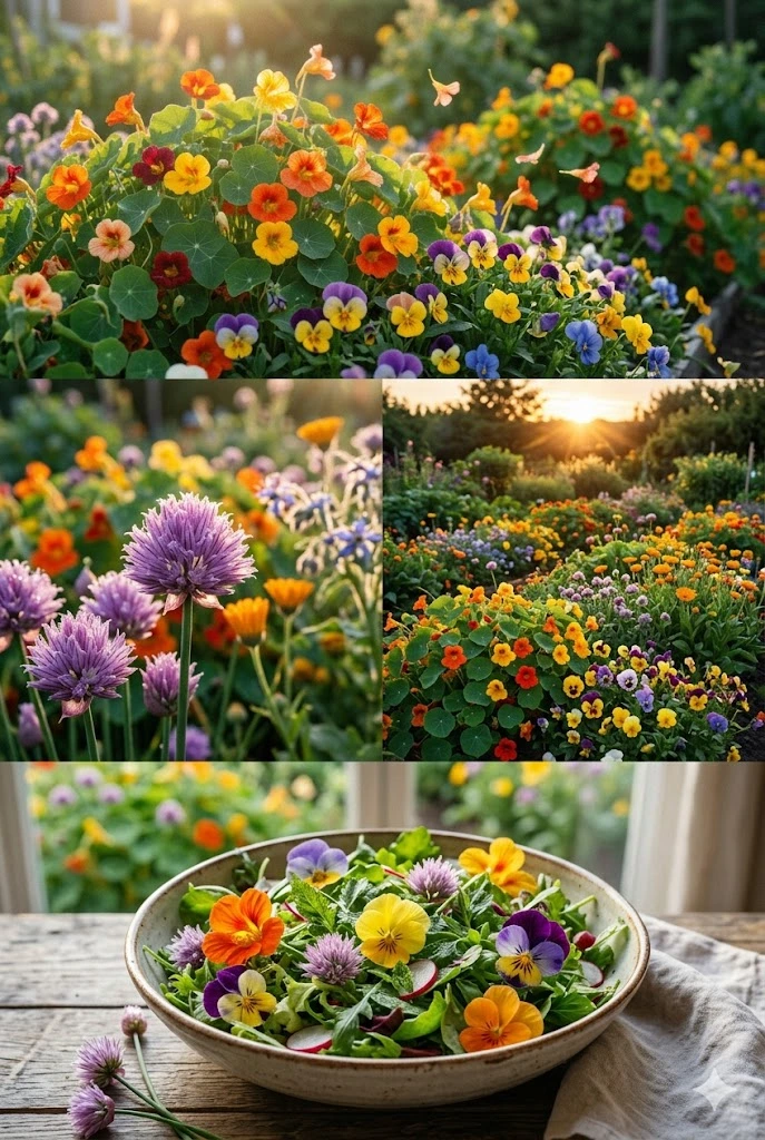 8. Edible Flower Beds