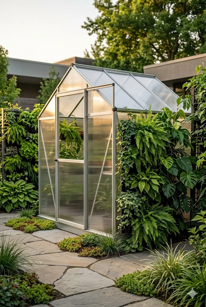 2. Modern Minimalist Greenhouses