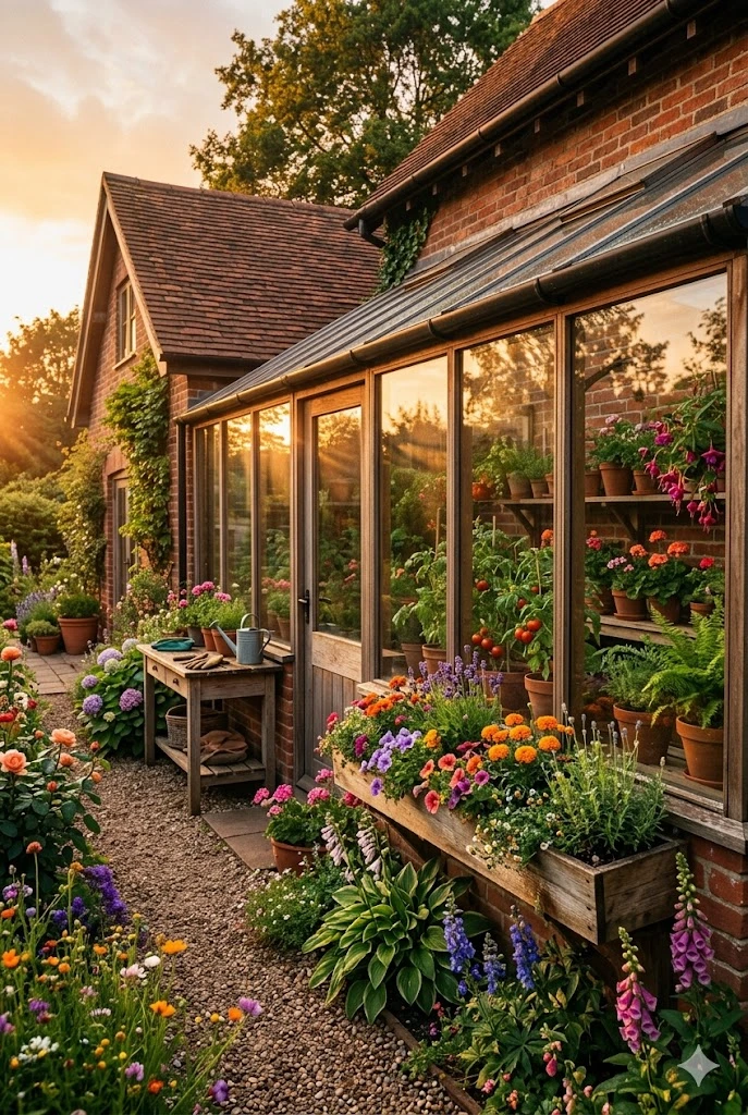 7. Lean-To Greenhouses