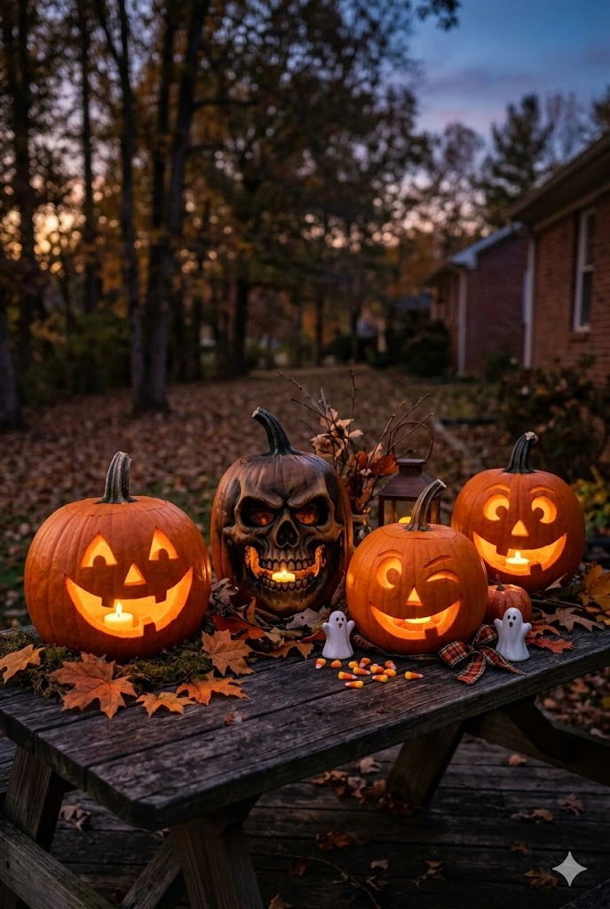 Classic Pumpkin Faces