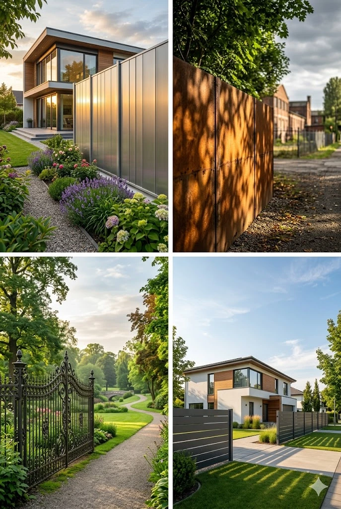 2. Metal Panel Fences