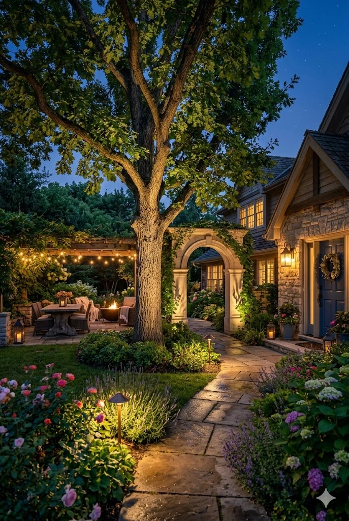 8. Landscape Lighting