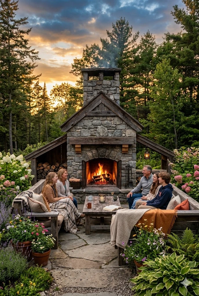 1. Traditional Stone Fireplaces