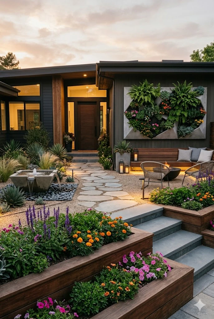25+ Modern Front Yard Ideas