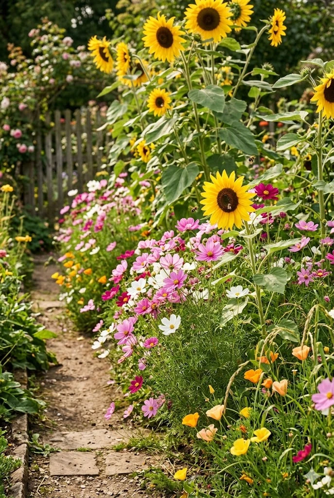 7. Annual Flower Borders