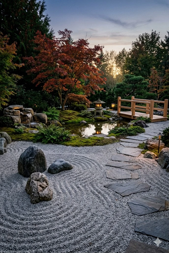 3. Japanese-Inspired Rock Garden