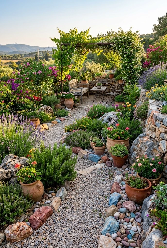 8. Mediterranean Rock Garden