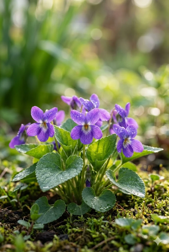 5. Wild Violets (Viola spp.)