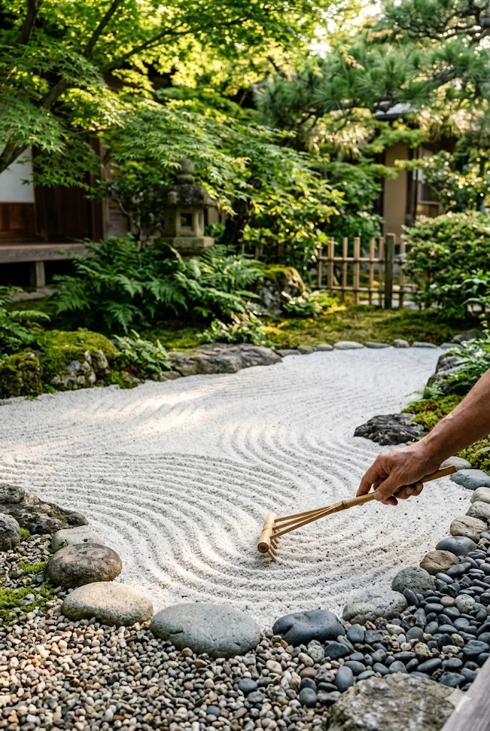 6. Incorporate Sand and Raking